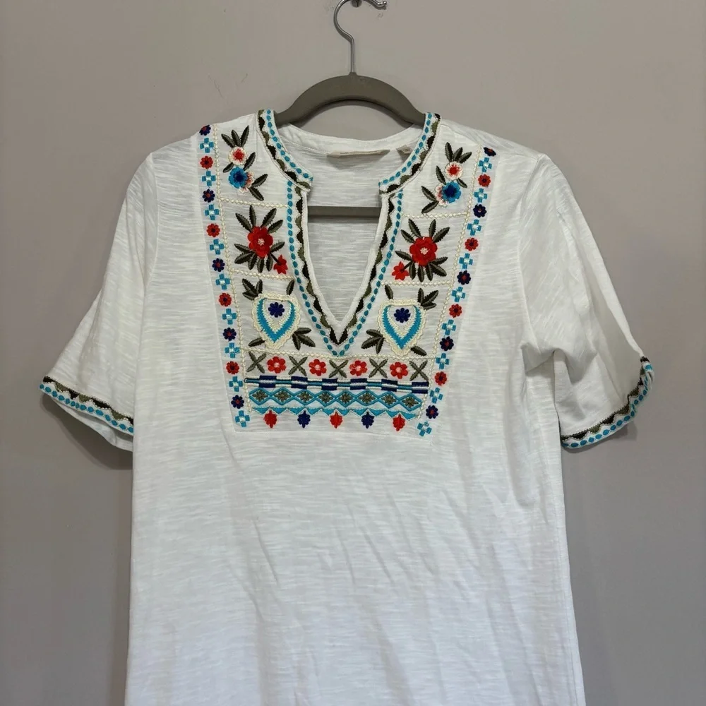 Soft Surroundings
Womens White Maxi Dress Short Sleeve Embroidery T-Shirt
Dress - Picture 2 of 5